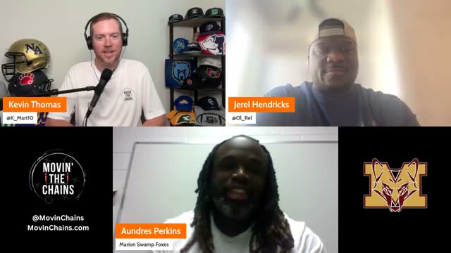 Aundres Perkins discusses his Marion Swamp Foxes coaching staff during the Movin' The Chains interview